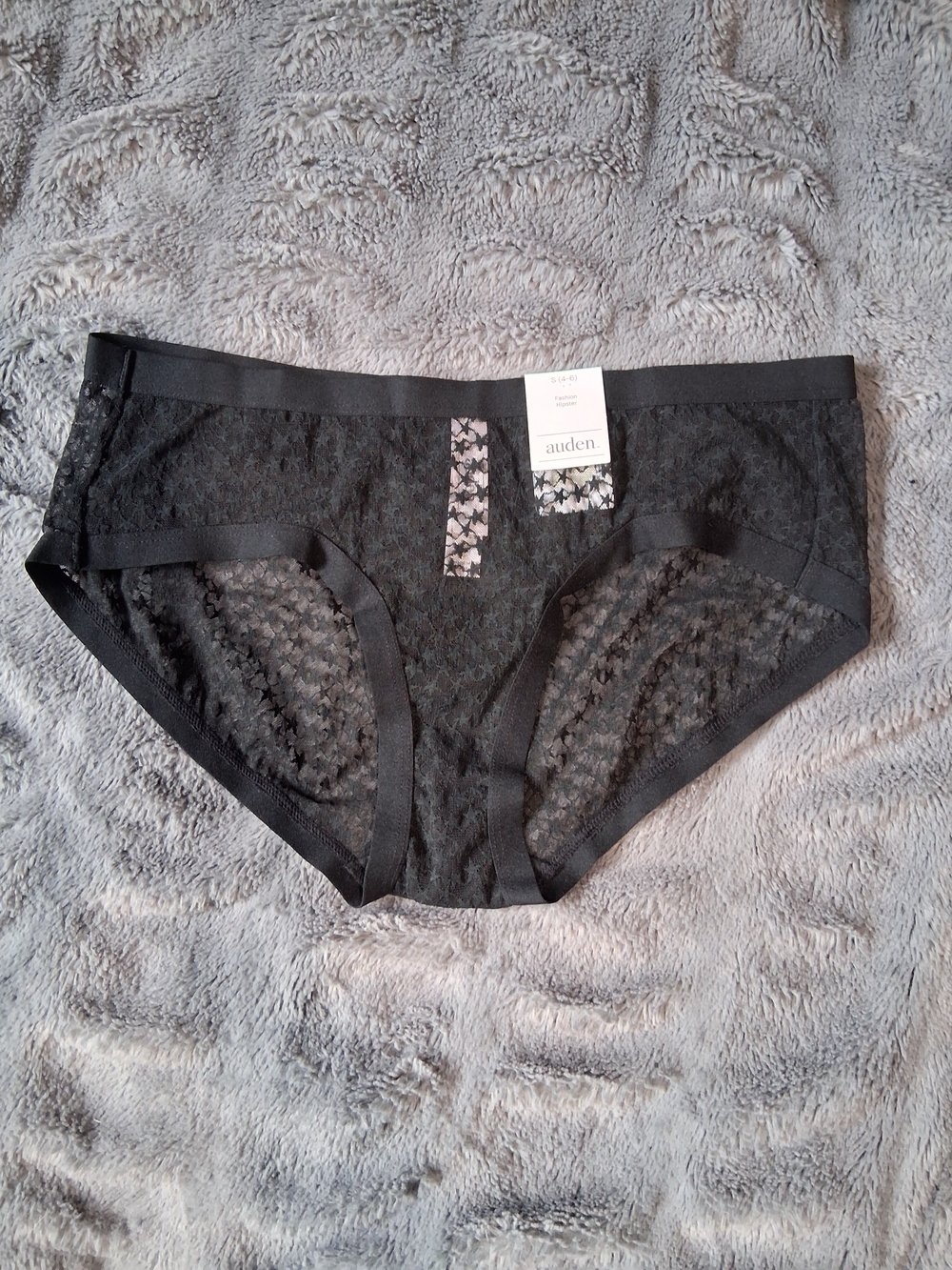 Auden Black Sheer Panties S
